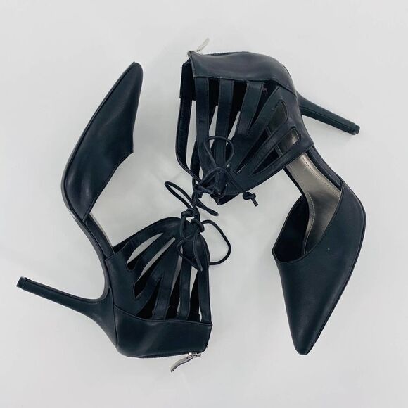 BCBGeneration Delphina Lace Up Heel In Black Size 8.5 - Picture 5 of 12